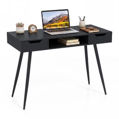 Tangkula Mid Century Modern Computer Desk for Home Office & Compact Spaces
